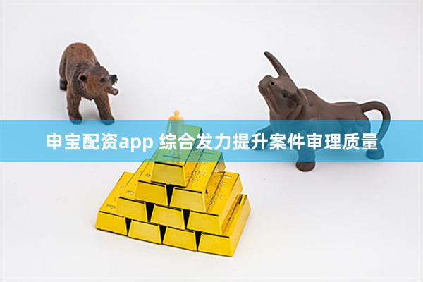 申宝配资app 综合发力提升案件审理质量